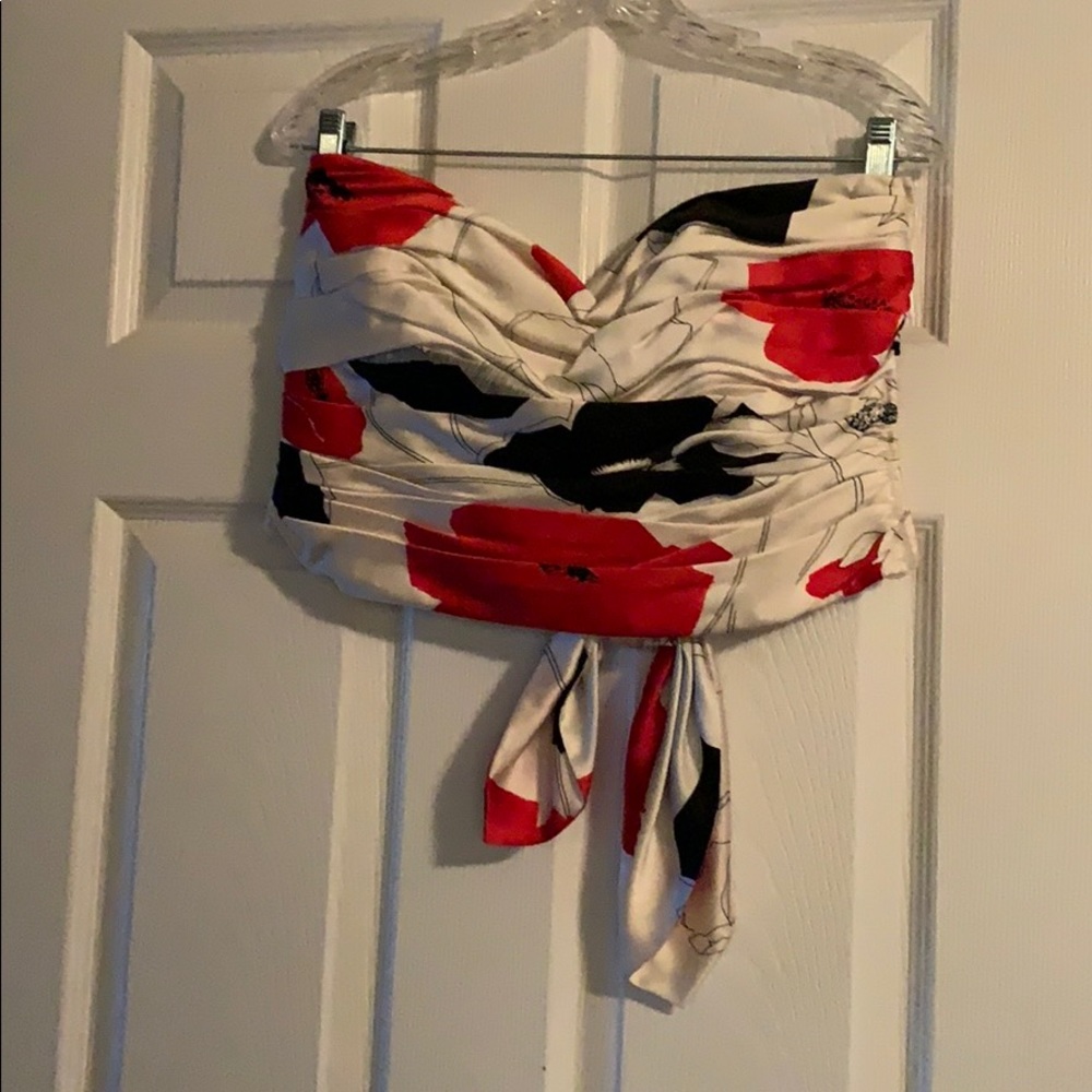 Blouse Silk Strapless by Kay Unger New York